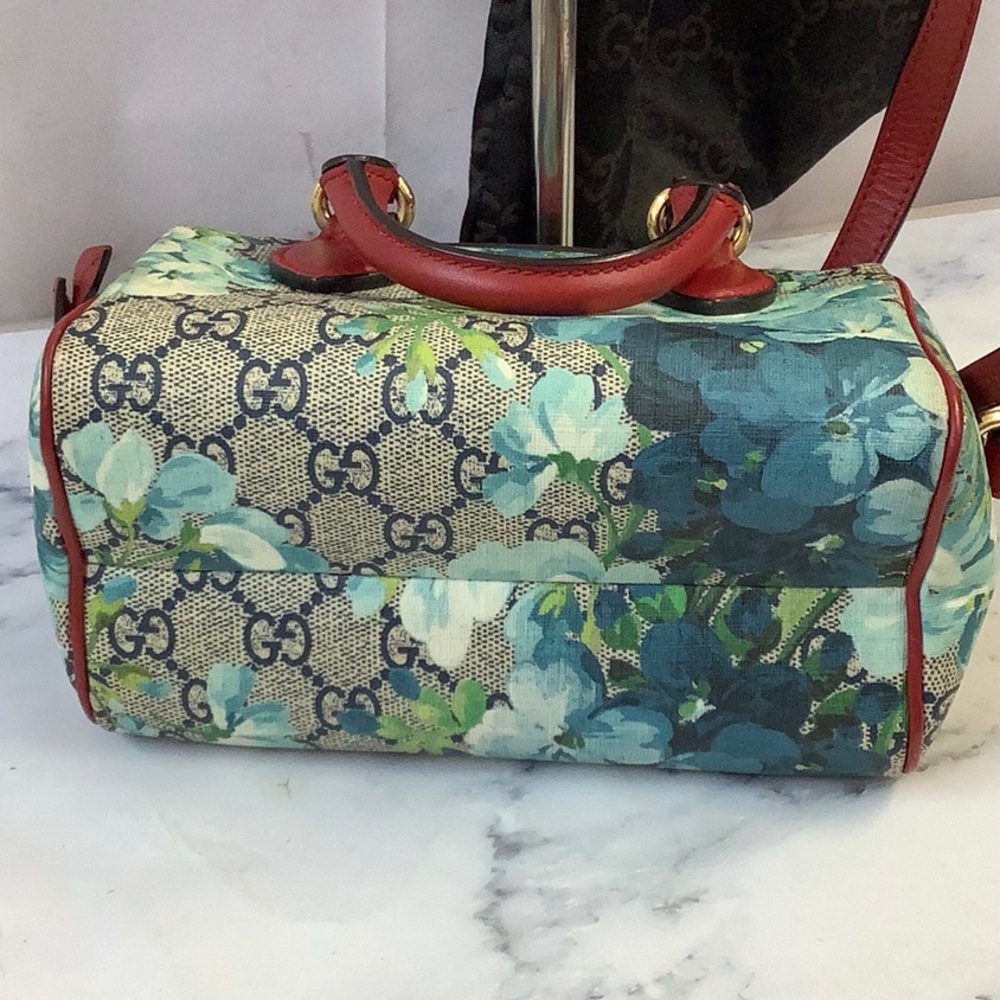 GUC Gucci Blooms Supreme Mini Boston Women's Handbag - Picture 3 of 4